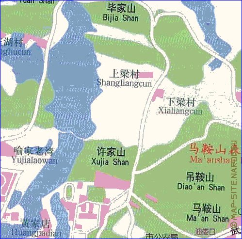 mapa de Wuhan