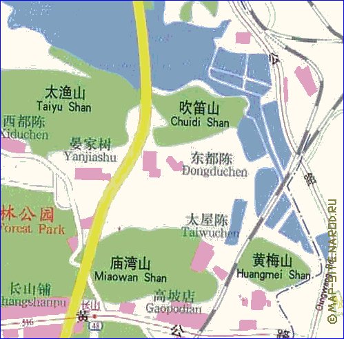 mapa de Wuhan