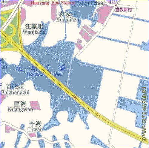 mapa de Wuhan