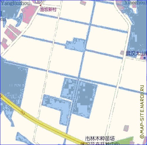 mapa de Wuhan