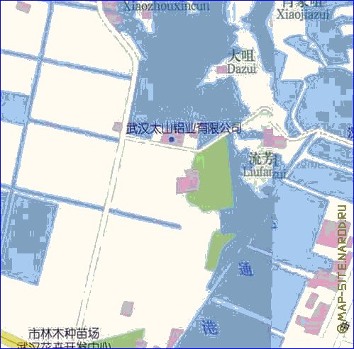 mapa de Wuhan