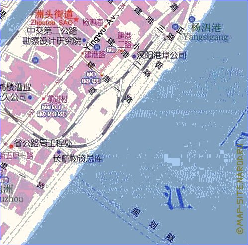 mapa de Wuhan