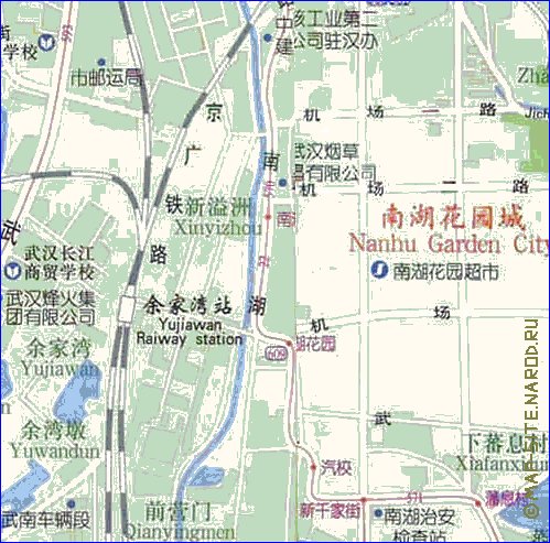 mapa de Wuhan