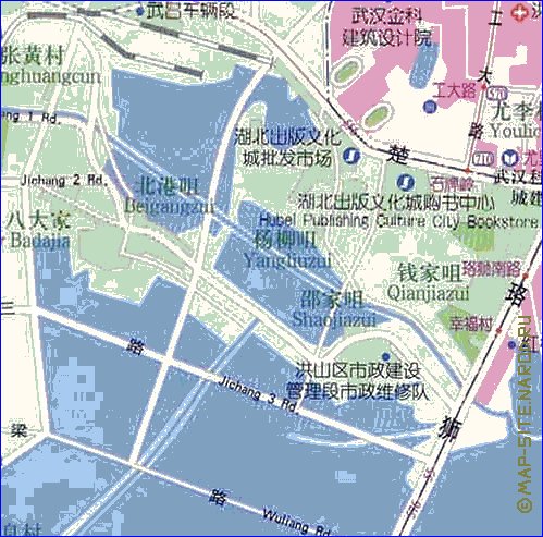 mapa de Wuhan