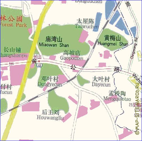 mapa de Wuhan