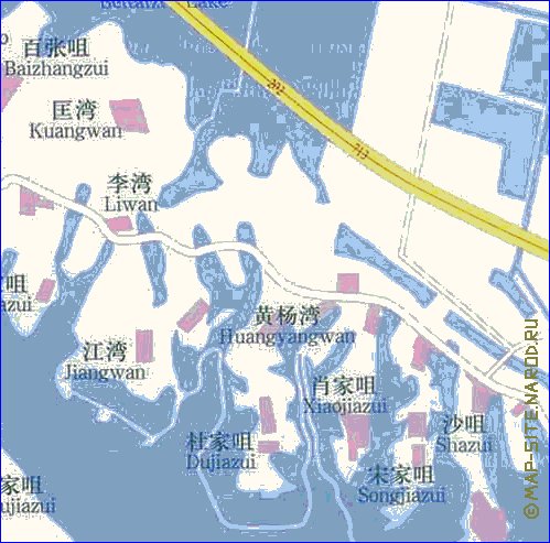 mapa de Wuhan