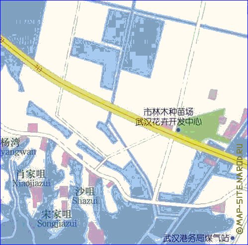 mapa de Wuhan