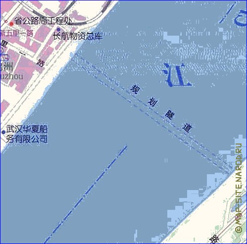 mapa de Wuhan