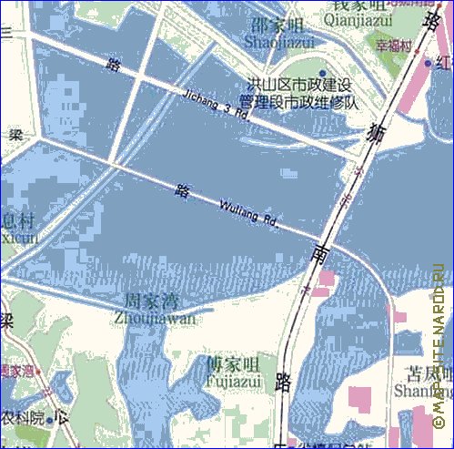 mapa de Wuhan