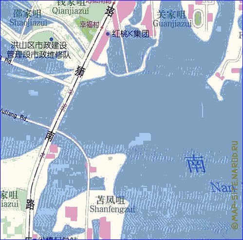 mapa de Wuhan