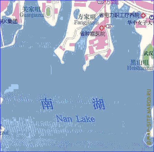 mapa de Wuhan