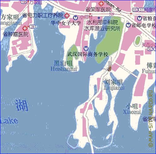 mapa de Wuhan