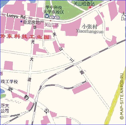 mapa de Wuhan