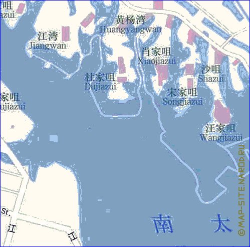 mapa de Wuhan