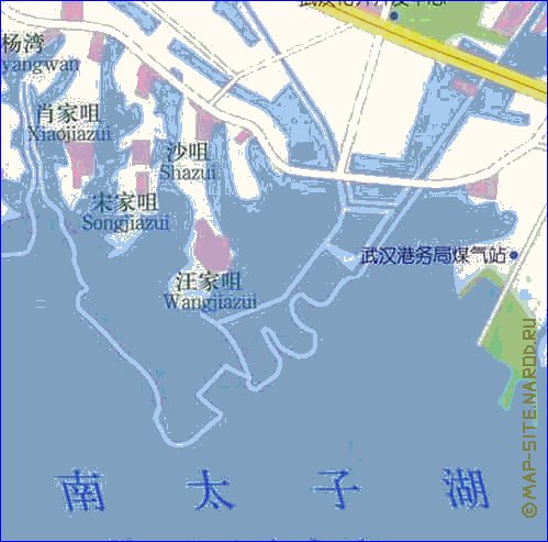 mapa de Wuhan