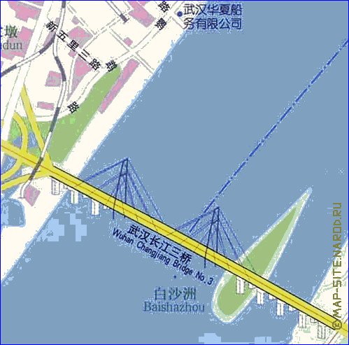 mapa de Wuhan