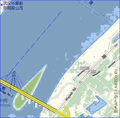 mapa de Wuhan