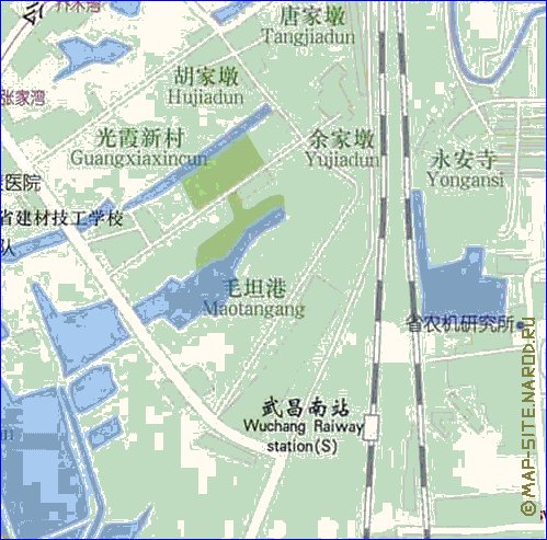 mapa de Wuhan