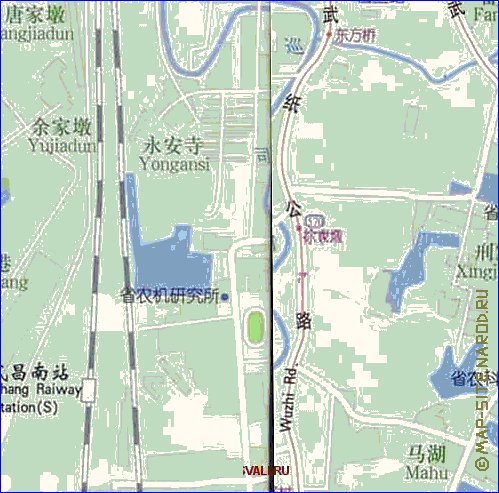 mapa de Wuhan