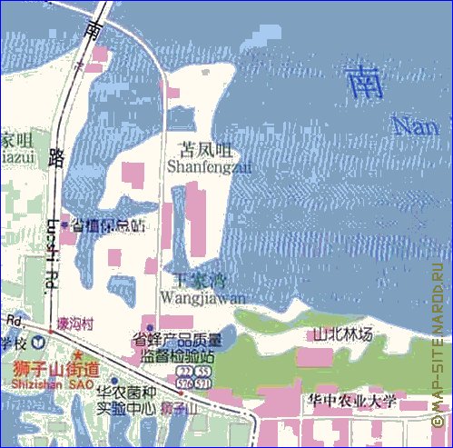 mapa de Wuhan