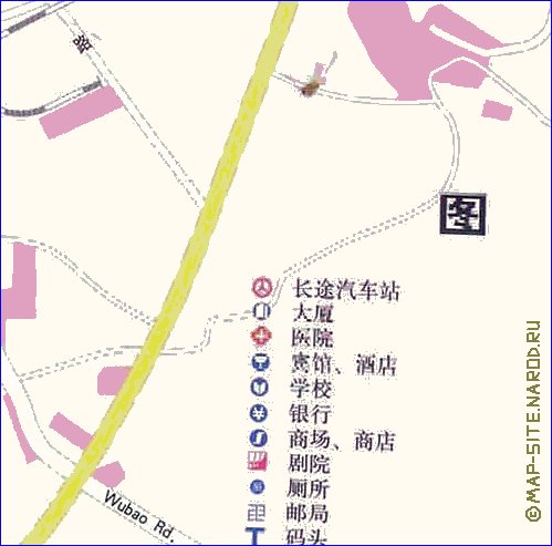 mapa de Wuhan