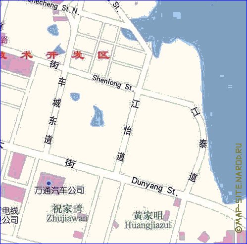 mapa de Wuhan