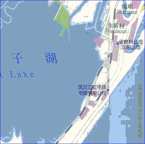 mapa de Wuhan