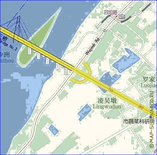 mapa de Wuhan