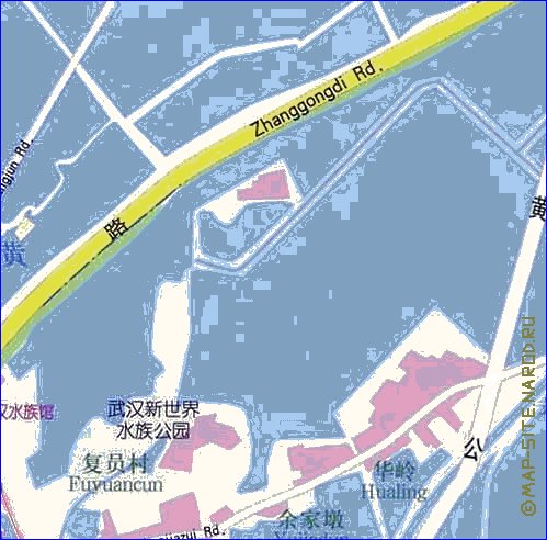 mapa de Wuhan