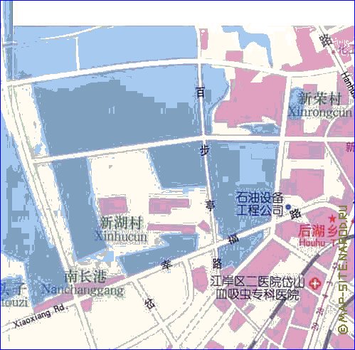 mapa de Wuhan