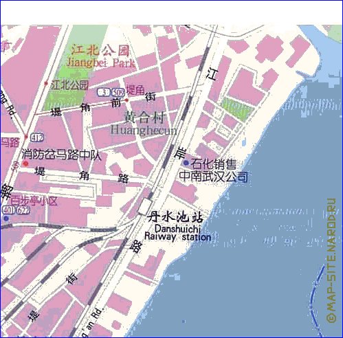 mapa de Wuhan