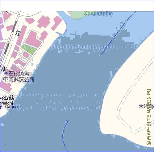 mapa de Wuhan