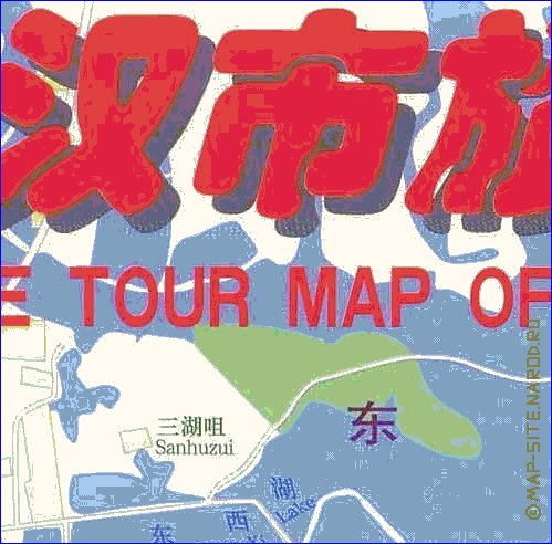 mapa de Wuhan