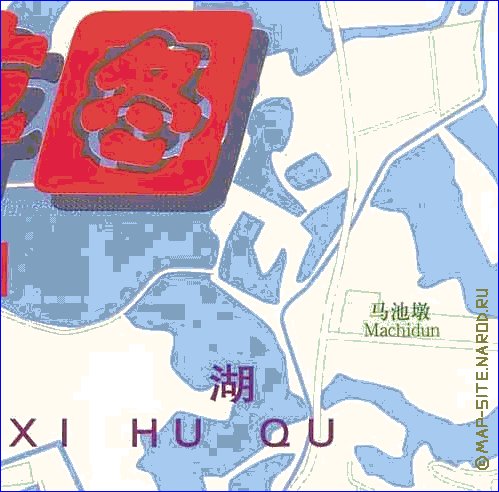 mapa de Wuhan