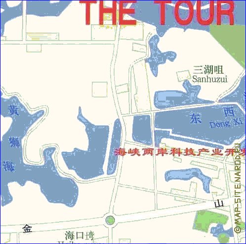 mapa de Wuhan