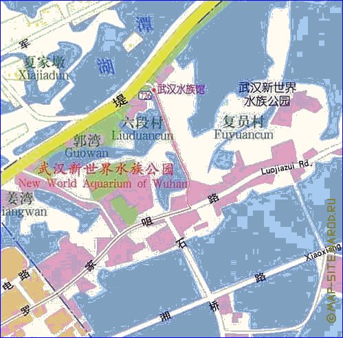 mapa de Wuhan