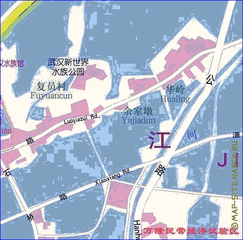 mapa de Wuhan