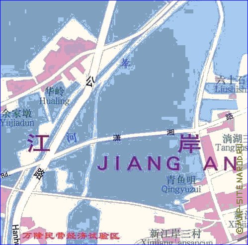 mapa de Wuhan