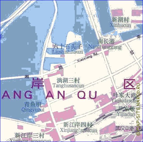 mapa de Wuhan