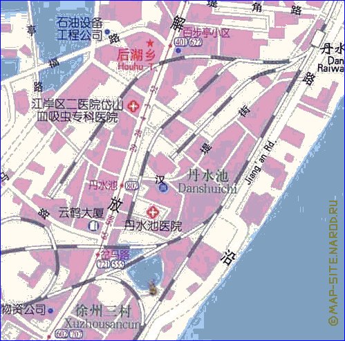 mapa de Wuhan