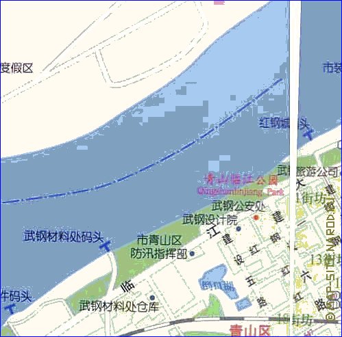 mapa de Wuhan