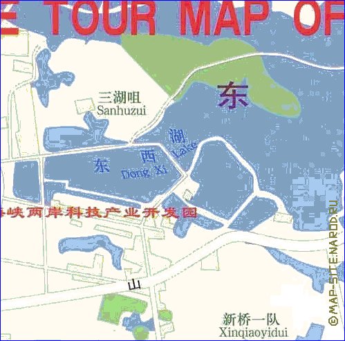 mapa de Wuhan