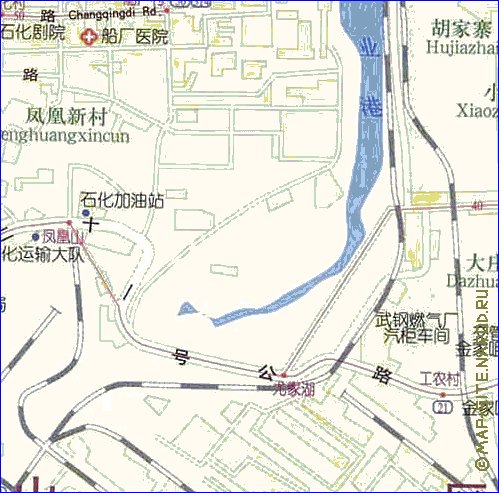 mapa de Wuhan