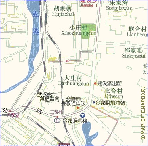 mapa de Wuhan