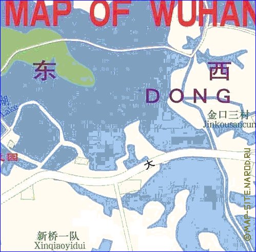 mapa de Wuhan