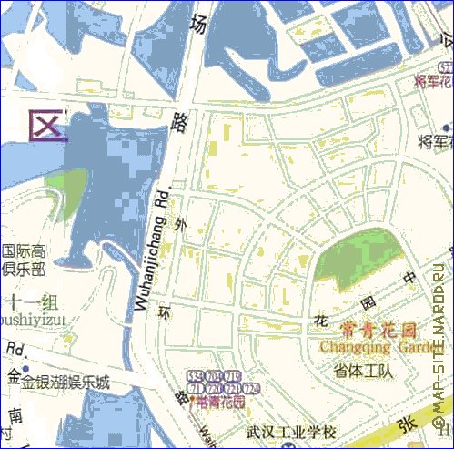 mapa de Wuhan