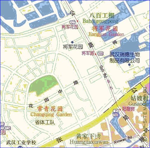 mapa de Wuhan