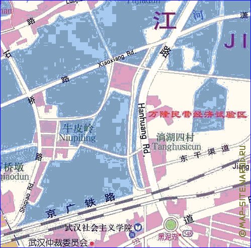 mapa de Wuhan