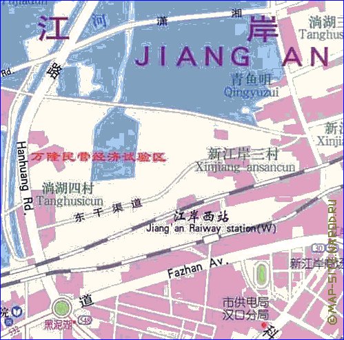 mapa de Wuhan