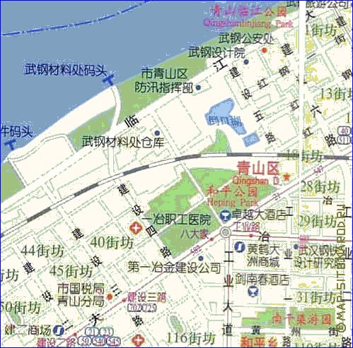 mapa de Wuhan